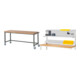 Set STIER Fahrbare Werkbank Premium BxTxH 2000x700x880 mm + Werkbankaufbau BxH 2000x900mm-1