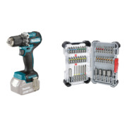 Set Makita Akku-Bohrschrauber LXT DDF487Z + Bosch Extra Hard Bit-Set, 43-tlg.