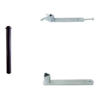 Set Schake Stilpoller Typ 481PB, ortsfest, Ø 82mm + Halbkugel, beschichtet,