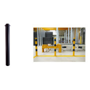 Set Schake Stilpoller Typ 482FB, herausnehmbar + Dreikantverschluß, Ø 82mm + Zierkopf inkl Ziernut, beschichtet