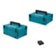 Set Makita: MAKPAC Gr. 2 + Gr. 3 + Polster-Set 20 mm 2-tlg. für Werkzeugkoffer