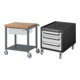 Set STIER Fahrbare Werkbank Premium mit 1 Schublade und Ablageboden BxTxH...