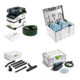 Set Festool Absaugmobil CTM MIDI I CLEANTEC + Exzenterschleifer ETS EC 150/5 EQ-Plus + Schleifmittel-Systainer Granat + Standard-Reinigungsset RS-ST D 27/36-1