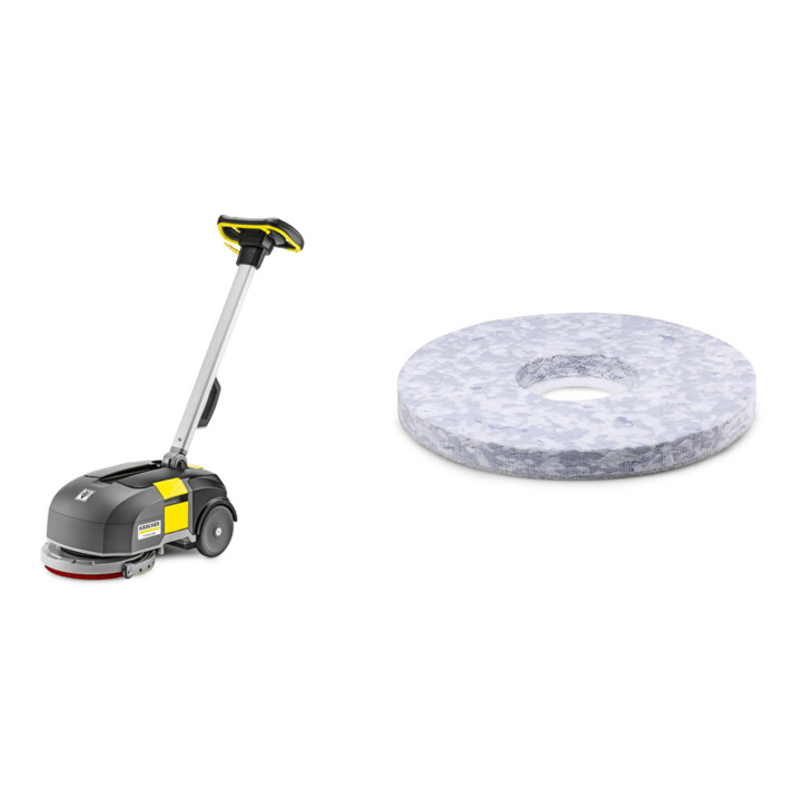 Set Kärcher: Scheuersaugmaschine BD 30/4 C Bp Pack +  Sauglippen + 2 Melaminpads