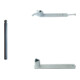 Set Schake Stilpoller Typ 484PB, ortsfest, Ø 82mm + Kugelkopf, beschichtet, mattschwarz