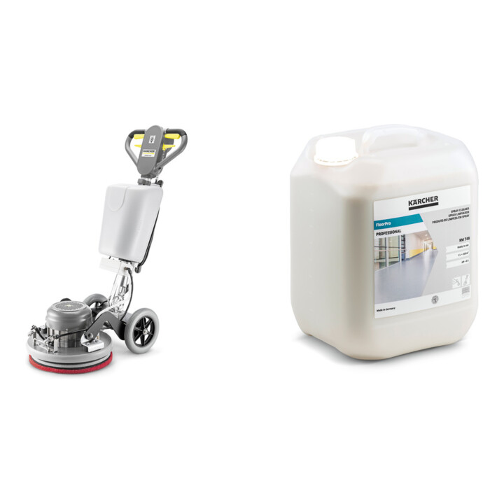 Set Kärcher: Einscheibenmaschine BDS 43/Orbital C Spray + RM 748 Spray Cleaner 10l
