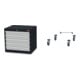 Set STIER Schubladenschrank mit 5 Schubladen BxTxH 700x575x620 mm +...