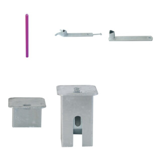 Set Schake Absperrstilpfosten Typ 488FB, herausnehmbar + Dreikantschl ssel M 12, Standard + Grauguss-Univ.-Schl ssel z.Absperrpf. m.Feuerw.-V. + Schake Abdeckkappe Art.Nr.470.20 ohne Verschlu s + Schake Abdeckkappe Art.Nr.470.21 + Federverschlu s