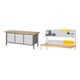 Set STIER Höhenverstellbare Werkbank Premium mit 5 Schubladen + Werkbankaufbau BxH 2000x900mm-1