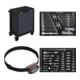 Set KRAFTWERK Werkstattwagen LT700 60/40 7 Schubladen ant + LED Stirnlampe COB 500 + Steckschlüssel-Einlage 1/4“+3/8“+1/2“, bestückt, 86-tlg. + Gabelring/ Ring-Ring-Einlage 46-tlg.-1