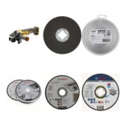 Set DEWALT Winkelschleifer DCG405NT-XJ 18V Solo + Bosch 6 Trennscheiben 125 mm