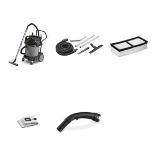 Set Kärcher: NT 65/2 Tact² Sauger + Filter +  Saug-Set DN40 +Zubehör für NT 2-mot