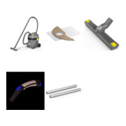 Set Kärcher: NT 22/1 Ap L Sauger + Vliesfilter + DN 35 Zubehördüsen & Saugrohr