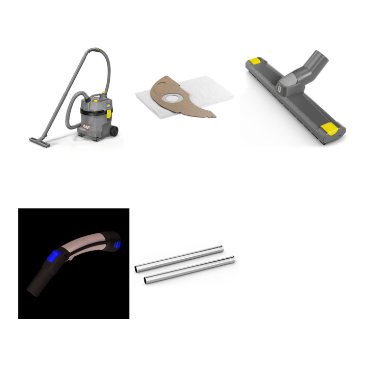 Set Kärcher: NT 22/1 Ap L Sauger + Vliesfilter + DN 35 Zubehördüsen & Saugrohr