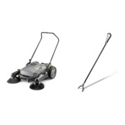 Set Kärcher: Kehrmaschine KM 70/20 C 2SB + Grobschmutzzange für Außenreinigung