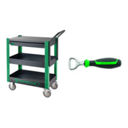 Set Stahlwille Servicetrolley + Flaschenöffner Kapselheber 160 mm