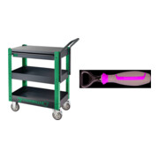 Set Stahlwille Servicetrolley + Flaschenöffner Kapselheber 160 mm