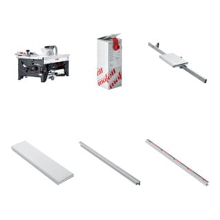 Set Mafell Oberfräse LO 65 Ec MaxiMAX im T-MAX + Frässchablonen Arunda 80N Maxi + Arunda Schnellspannhebelzwinge, 40 x 14 cm + Wendemesser Standard-26, skinverpackt