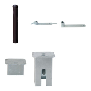 Set Schake Absperrstilpfosten Typ 4971PB + BefestigungsschraubensatzTyp 1