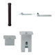 Set Schake Absperrstilpfosten Typ 4971PB + BefestigungsschraubensatzTyp 1