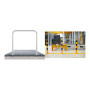 Set Schake Höhenbegrenzer Mobil + Schake Barriere aus Aluminiumprofil + Dreikantschlüssel M 12