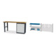 Set STIER Werkbank BxTxH 2000x600x1060 mm mit 1 Schrankgehäuse der Breite...