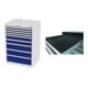 Set STIER Schubladenschrank mit 9 Schubladen BxTxH 700x575x1020 mm...