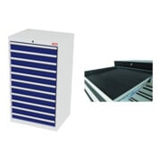 Set STIER Schubladenschrank mit 11 Schubladen BxTxH 700x575x1220 mm...