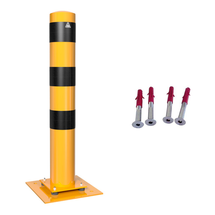 Set Schake Absperrpfosten Typ 40153NPBG, ortsfest, zum Aufdübeln + Schake GmbH BefestigungsschraubensatzTyp 2