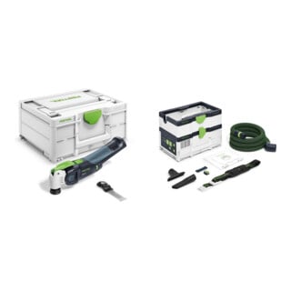 Set Festool Akku-Oszillierer OSC 18 E-Basic VECTURO + Akku-Absaugmobil CTLC SYS I-Basic CLEANTEC