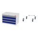 Set STIER Schubladenschrank mit 4 Schubladen BxTxH 900x575x620 mm...