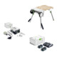 Set Festool Akku-Tischkreissäge CSC SYS 50 EBI-Basic + Energie-Set SYS 18V 2xHP5,0/TCL6DUO + Untergestell UG-CSC-SYS-1