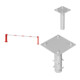 Set Schake Wegeschranken 4m + fester Auflagesttze-1