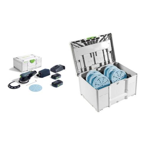 Set Festool Akku-Exzenterschleifer ETSC 2 150 4,0 I-Plus+SYS-STF D150 GR-Set