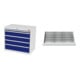Set STIER Schubladenschrank mit 5 Schubladen BxTxH 900x575x820 mm...