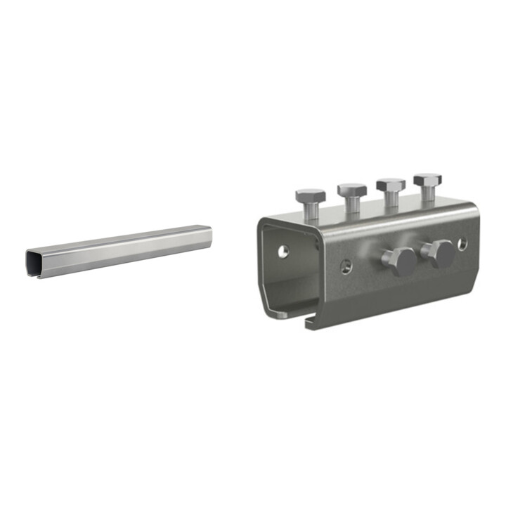 Set MEA Laufrohr Nr. 2 / 2 m / verzinkt + MEA Verbindungsmuffe Nr. 2