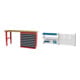 Set STIER Werkbank BxTxH 2000x600x860 mm mit 1 Schrankgehäuse der Breite 900...