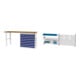 Set STIER Werkbank BxTxH 2000x600x860 mm mit 1 Schrankgehäuse der Breite 900...