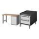 Set STIER Werkbank Premium mit 5 Schubladen BxTxH 1500x700x840mm +...