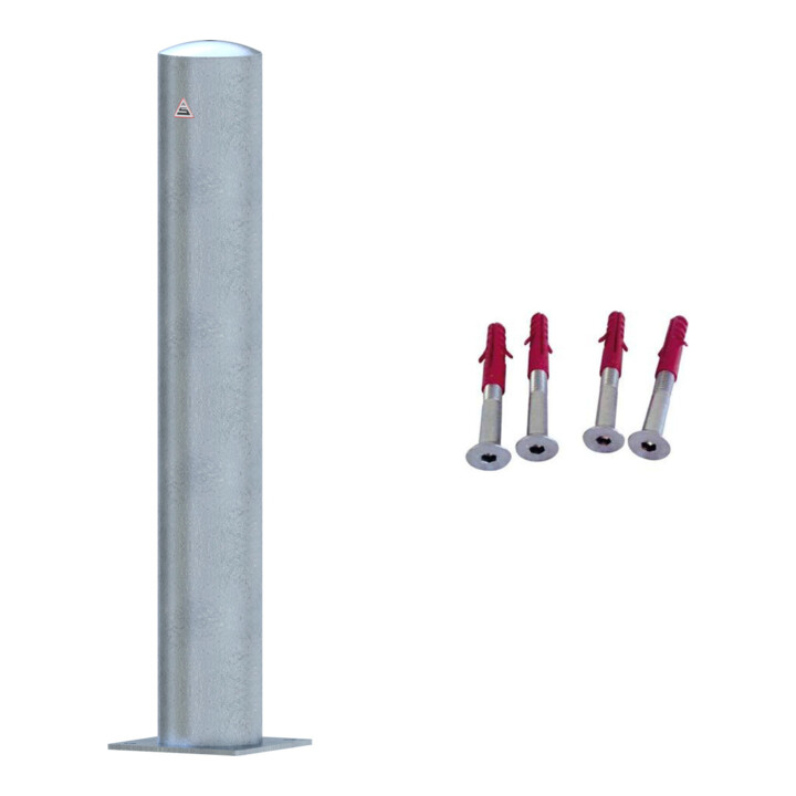 Set Absperrpfost.Ortsf Ø152MmL1000Mmfeuerverz.Ty40153B + BefestigungsschraubensatzTyp 2