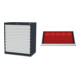 Set STIER Schubladenschrank mit 9 Schubladen BxTxH 900x575x1020 mm RAL 7016 /...