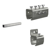 Set MEA Laufrohr Nr. 2 / 2 m / verzinkt + MEA Verbindungsmuffe Nr. 2 + MEA Wandbefestigung Nr.2