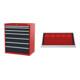 Set STIER Schubladenschrank mit 7 Schubladen BxTxH 900x575x1020 mm...