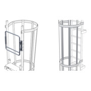 Set ZARGES Doppelsicherungsschranke ST + ZARGES Rückenschutzstrebe 1.400 mm Stahl verzinkt