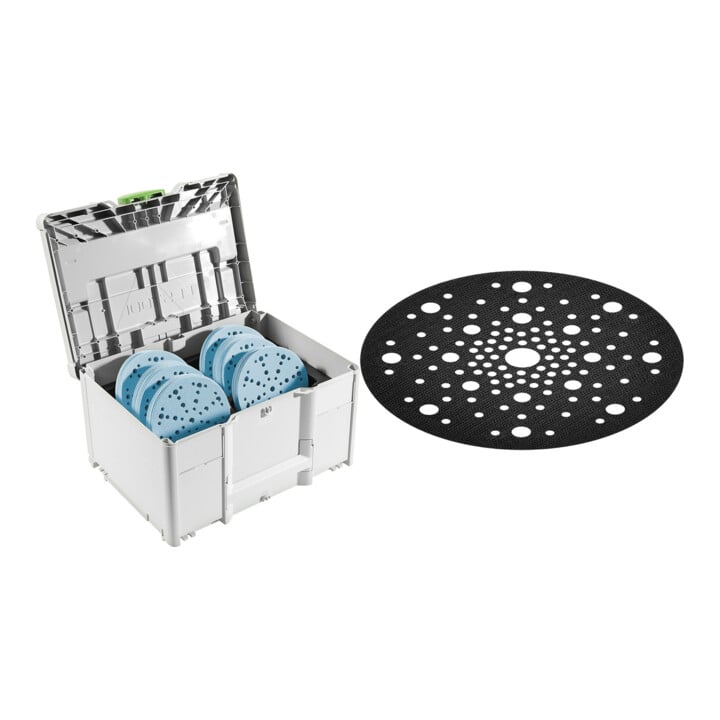 Set Festool Schleifmittel-Systainer³ SYS-STF D150 GR-Set Granat + Protection Pad PP-STF D150 /2