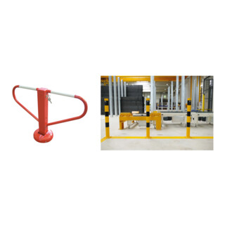 Set Schake Stahlrohrpoller Ø 273 x 5 mm zum Aufdübeln feuerverzinkt + BefestigungsschraubensatzTyp 2