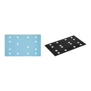 Set Schleifstreifen STF 80x133 P120 GR/100 + Protection Pad PP-STF 80x133 /2