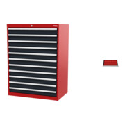 Set STIER Schubladenschrank mit 11 Schubladen BxTxH 900x575x1220 mm...