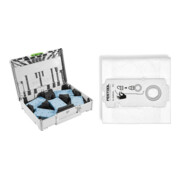 Set Festool Schleifmittel-Systainer³ SYS-STF 80X133 GR-Set Granat + Festool SELFCLEAN Filtersack SC-FIS-CT MINI/MIDI-2/5/CT15