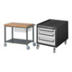 Set STIER Fahrbare Werkbank Premium mit 1 Schublade und Ablageboden BxTxH...